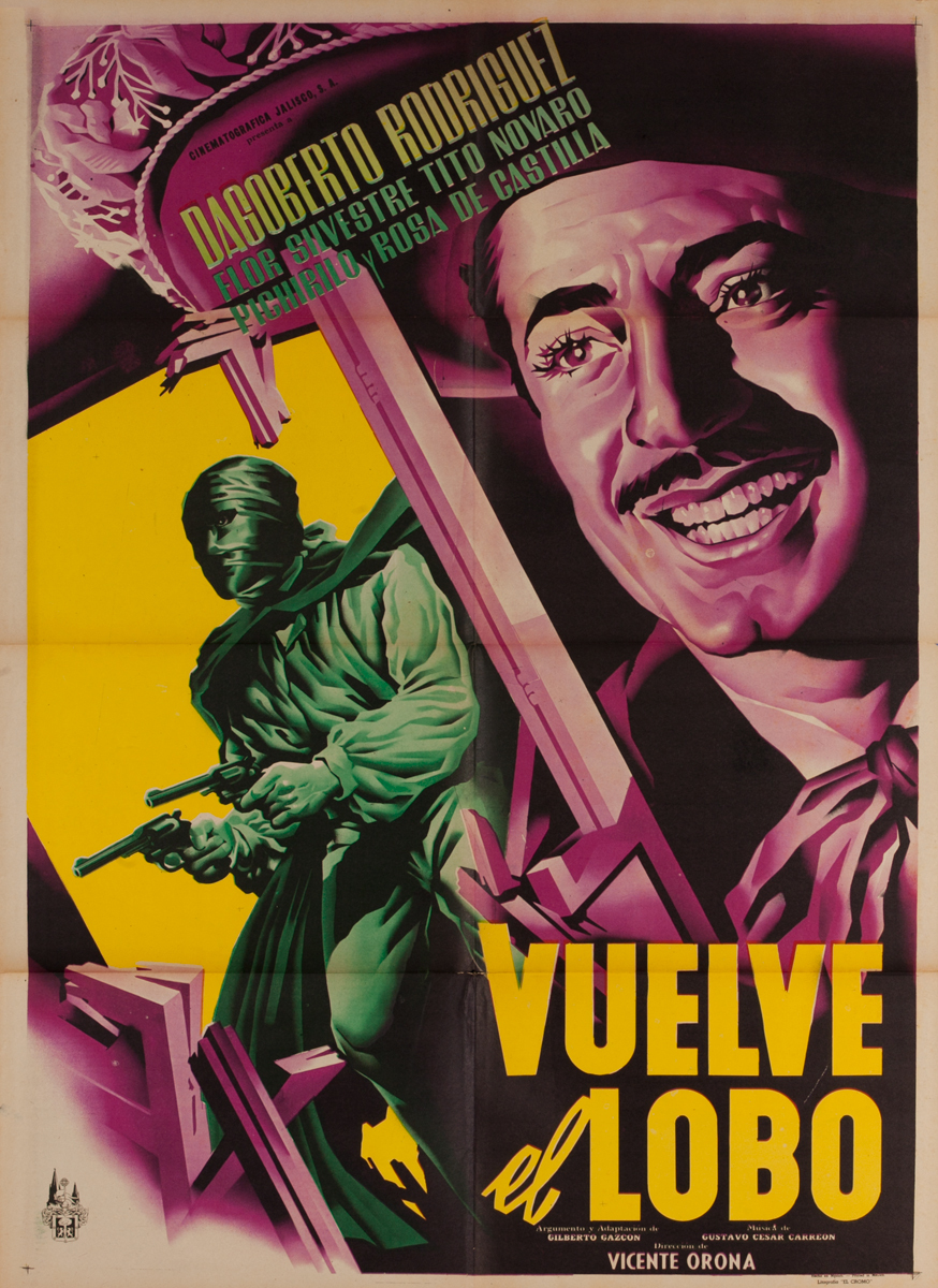 Vuelve el Lobo, Mexican One Sheet Movie Poster