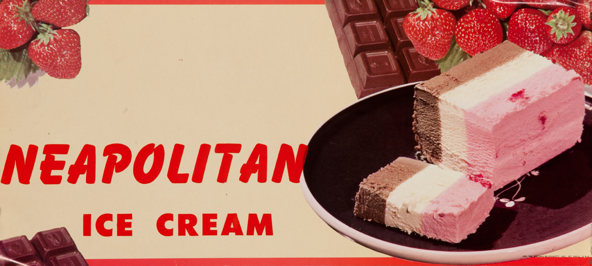 Neapolitan Ice Cream Poster