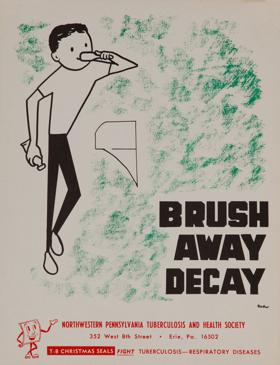 Brush Away Decay<br>American Health Poster