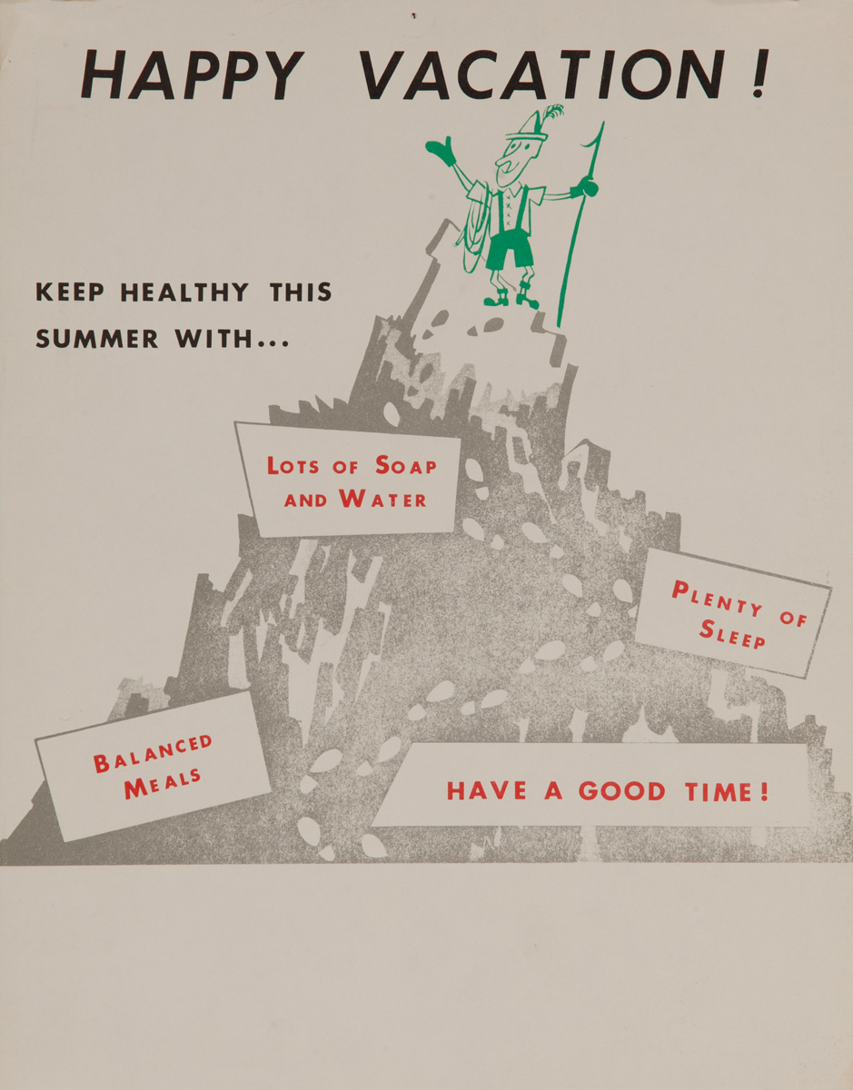 Happy Vacation, Keep Healthy This Summer<br>American Health Poster