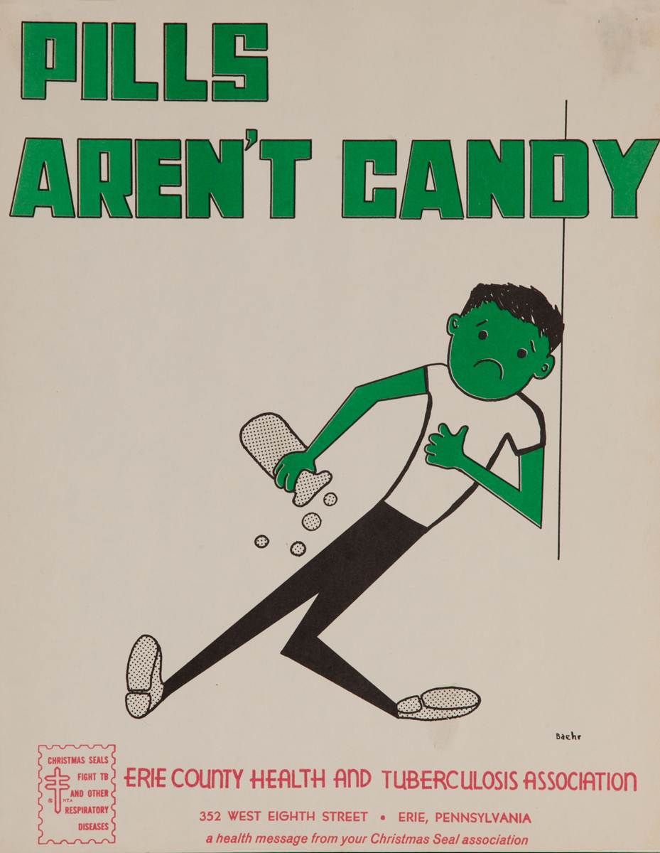 Pills Aren't Candy<br>American Health Poster
