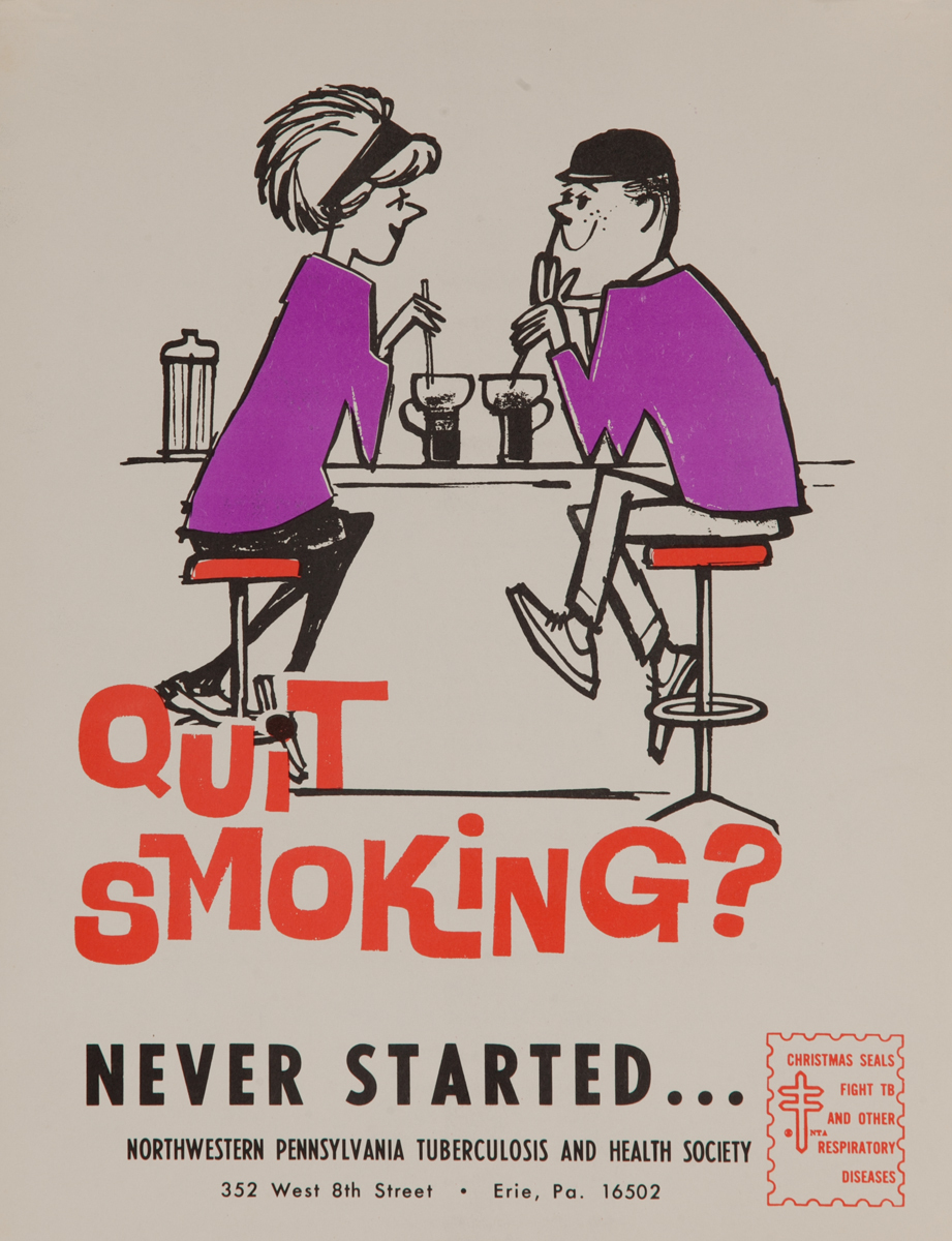 Quit Smoking? Never Started - Kids<br>American Health Poster