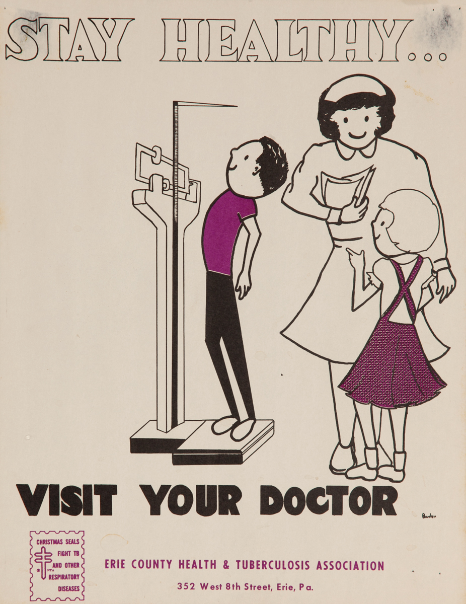 Stay Healthy Visit Your Doctor<br>American Health Poster
