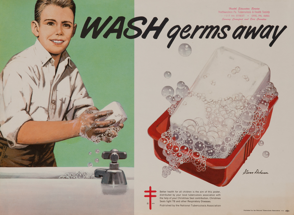 Wash germs away<br>American Health Poster