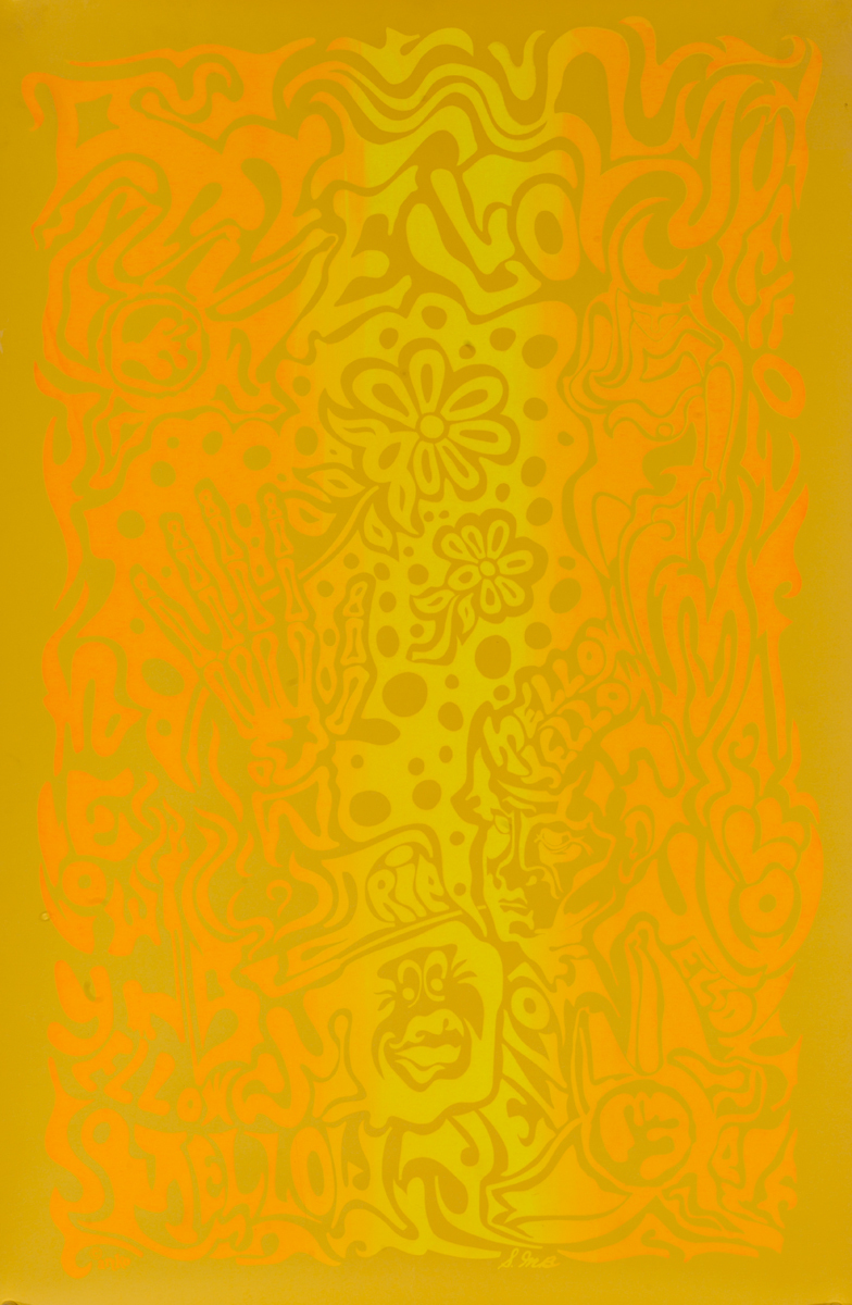 Mellow Yellow Psychedelic Poster