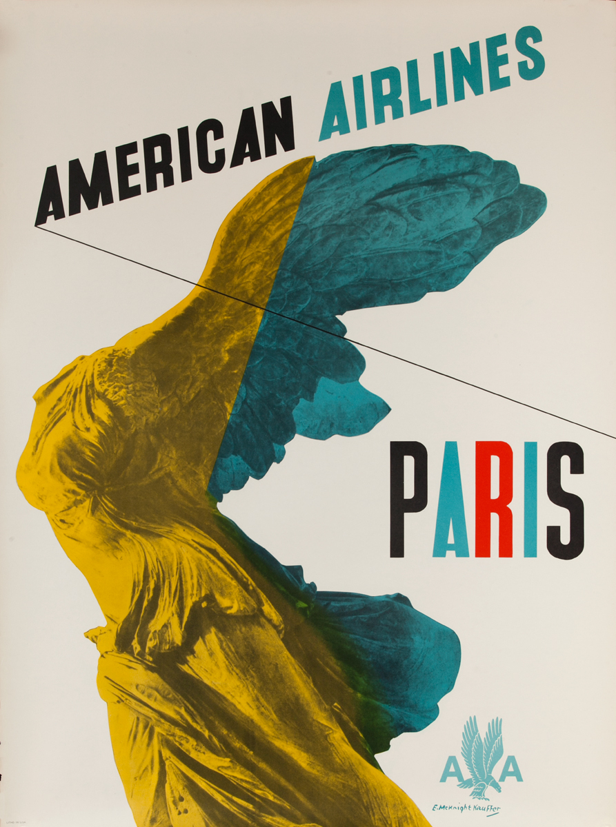 American Airlines Paris, Poster Winged Victory of Samothrace