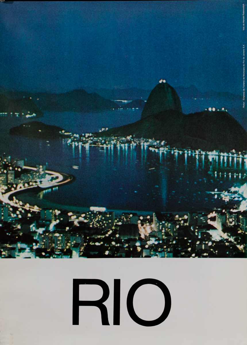 Sugarloaf at Sunset<br>Rio Brazil Travel Poster