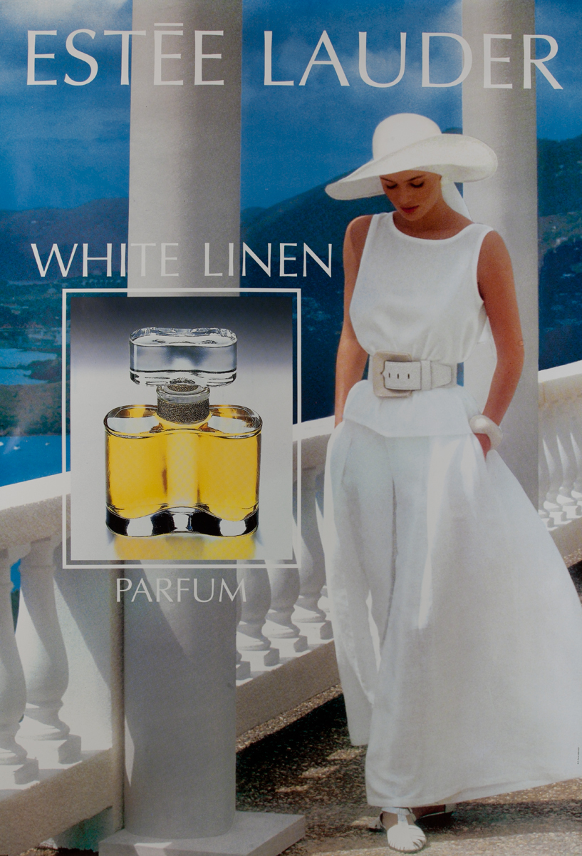 Estee LAuder White Linen<br>French Advertising Poster