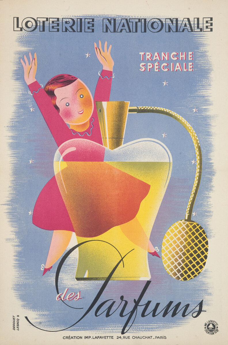 Loterie Nationale Parfums Original French Poster