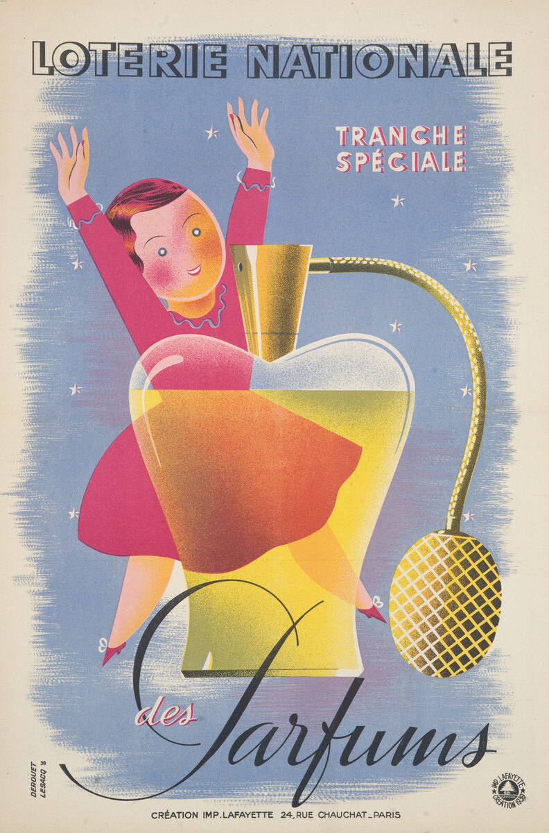 Loterie Nationale Parfums Original French Poster