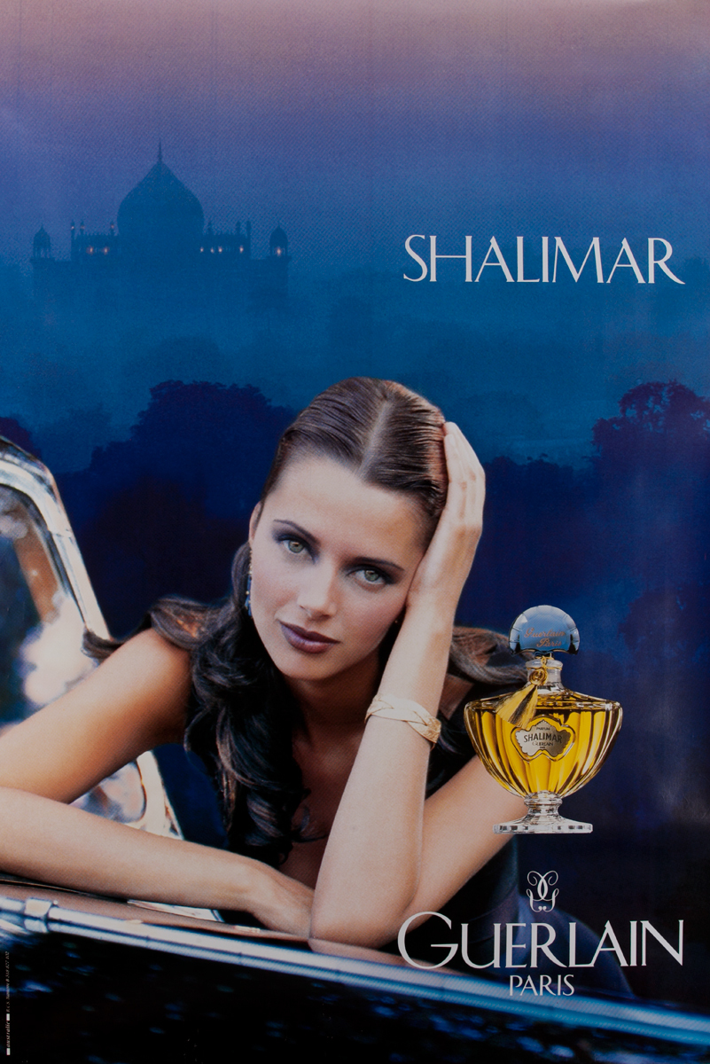 Shalimar Guerlain Paris, blue<br>French Advertising Poster