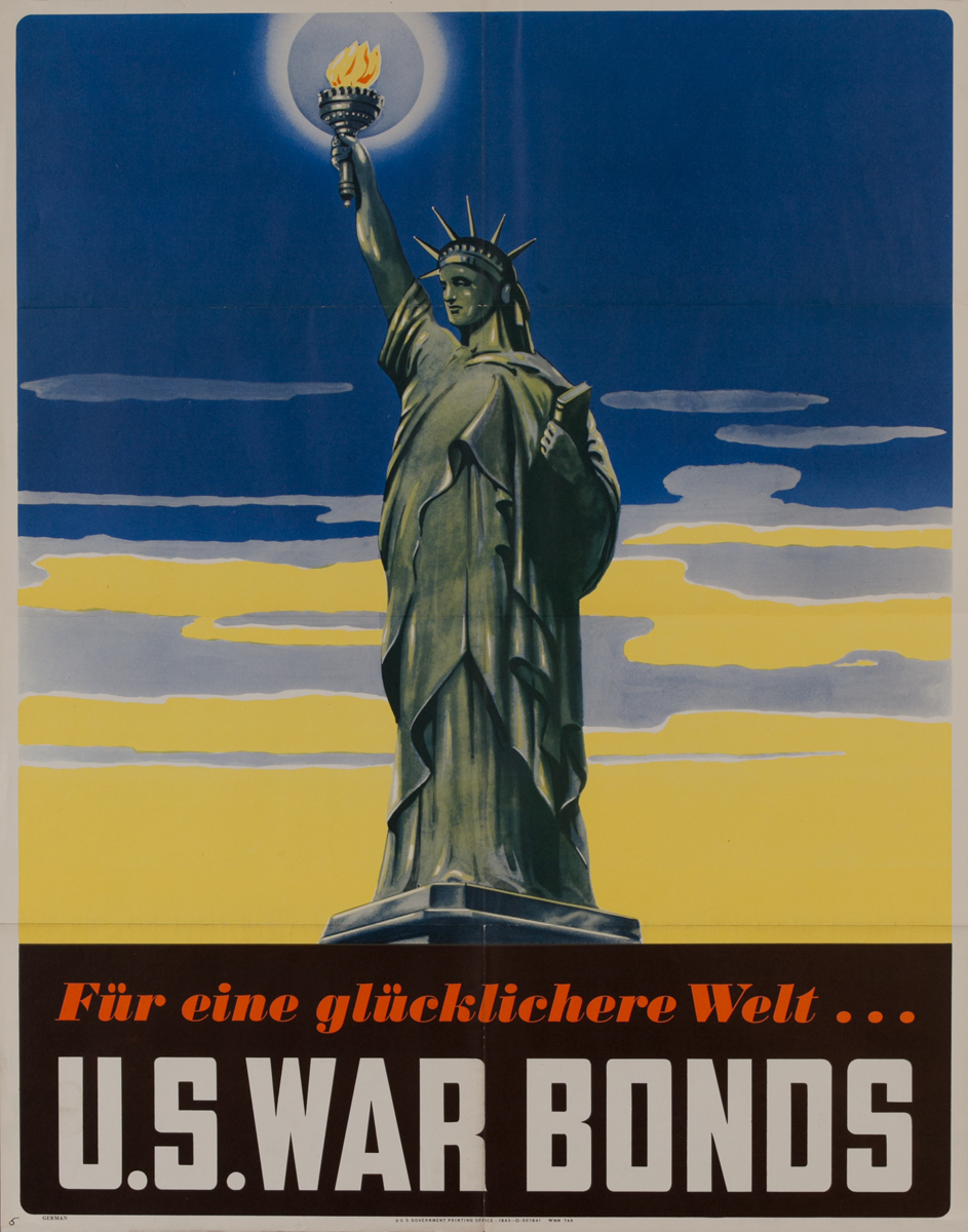 Für eine glücklichere Welt (For a Better Tomorrow)<br>U.S. War Bonds Poster