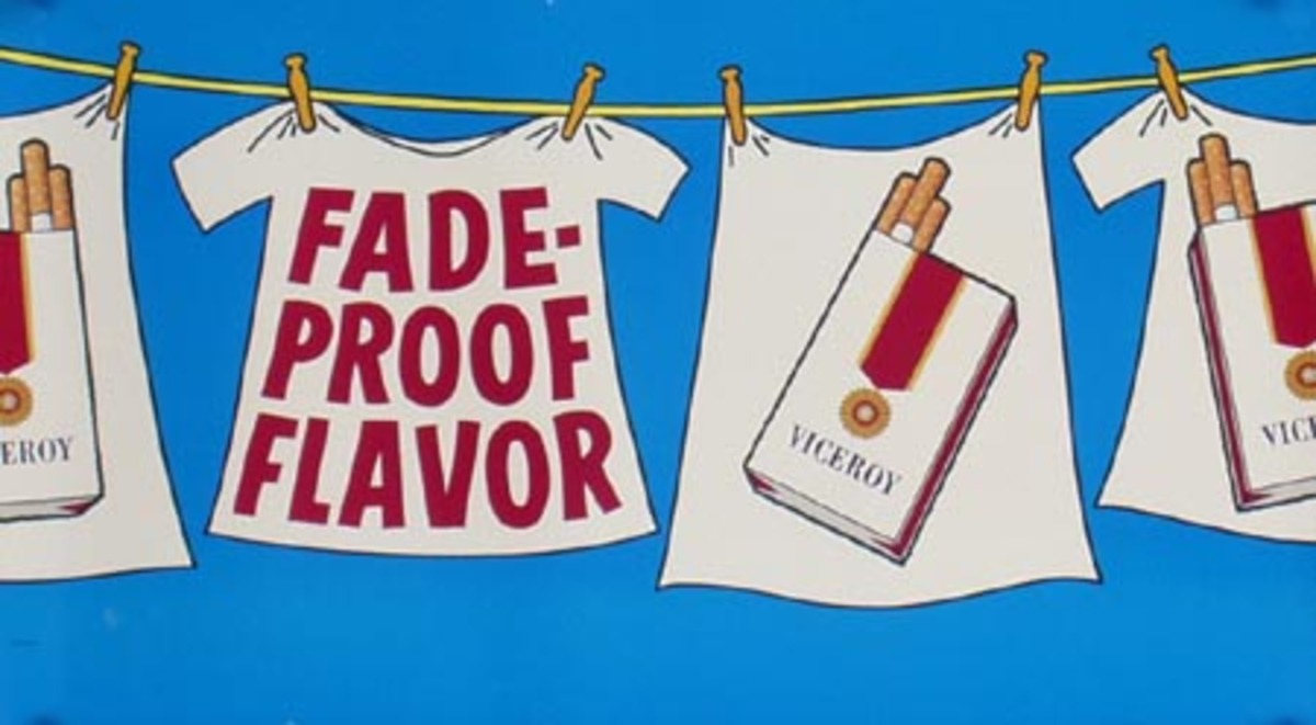 Viceroy Cigarette Original Advertising Poster Fade Proof Flavor