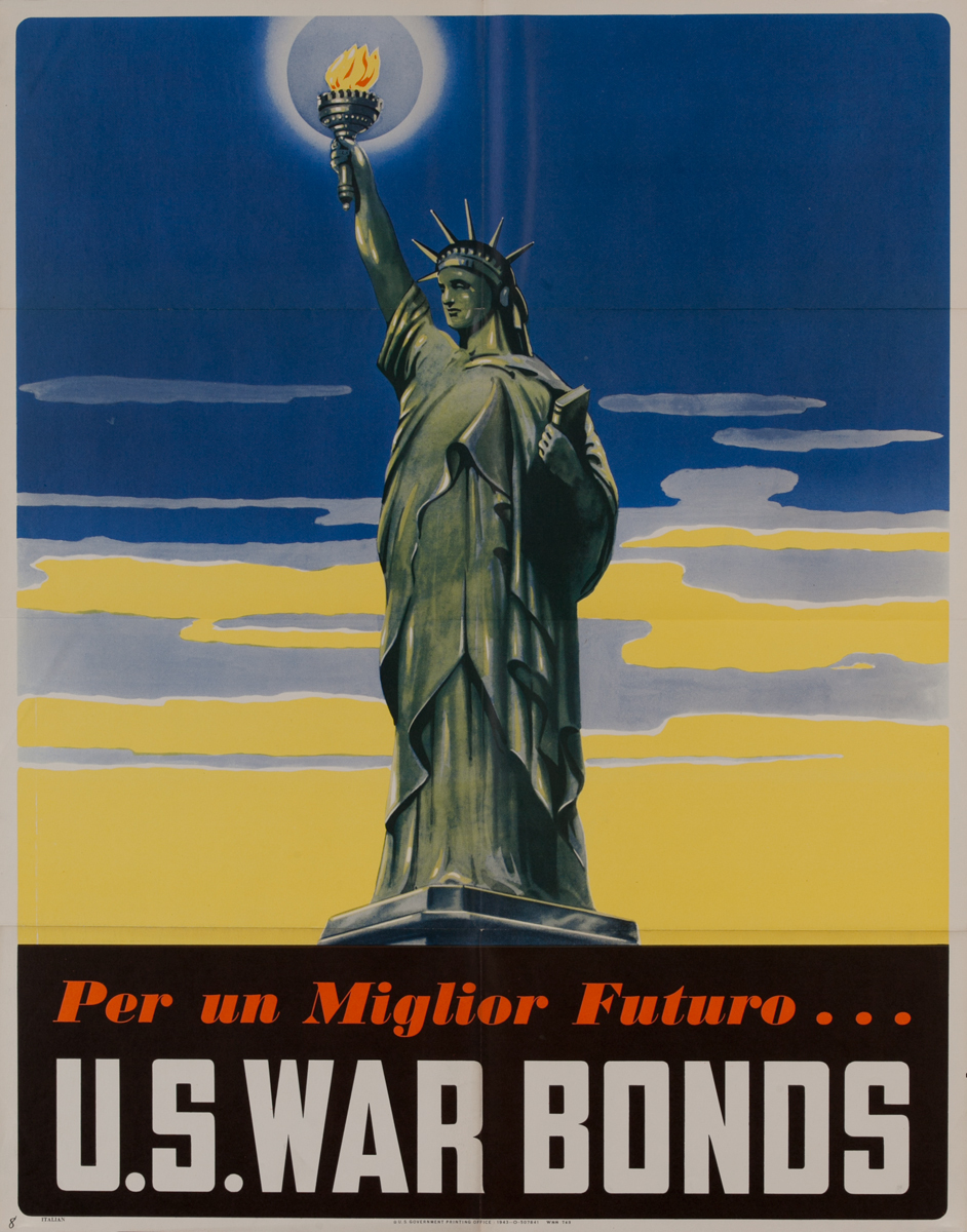 Per un Miglior Futuro (For a Better Tomorrow)<br>U.S. War Bonds Poster
