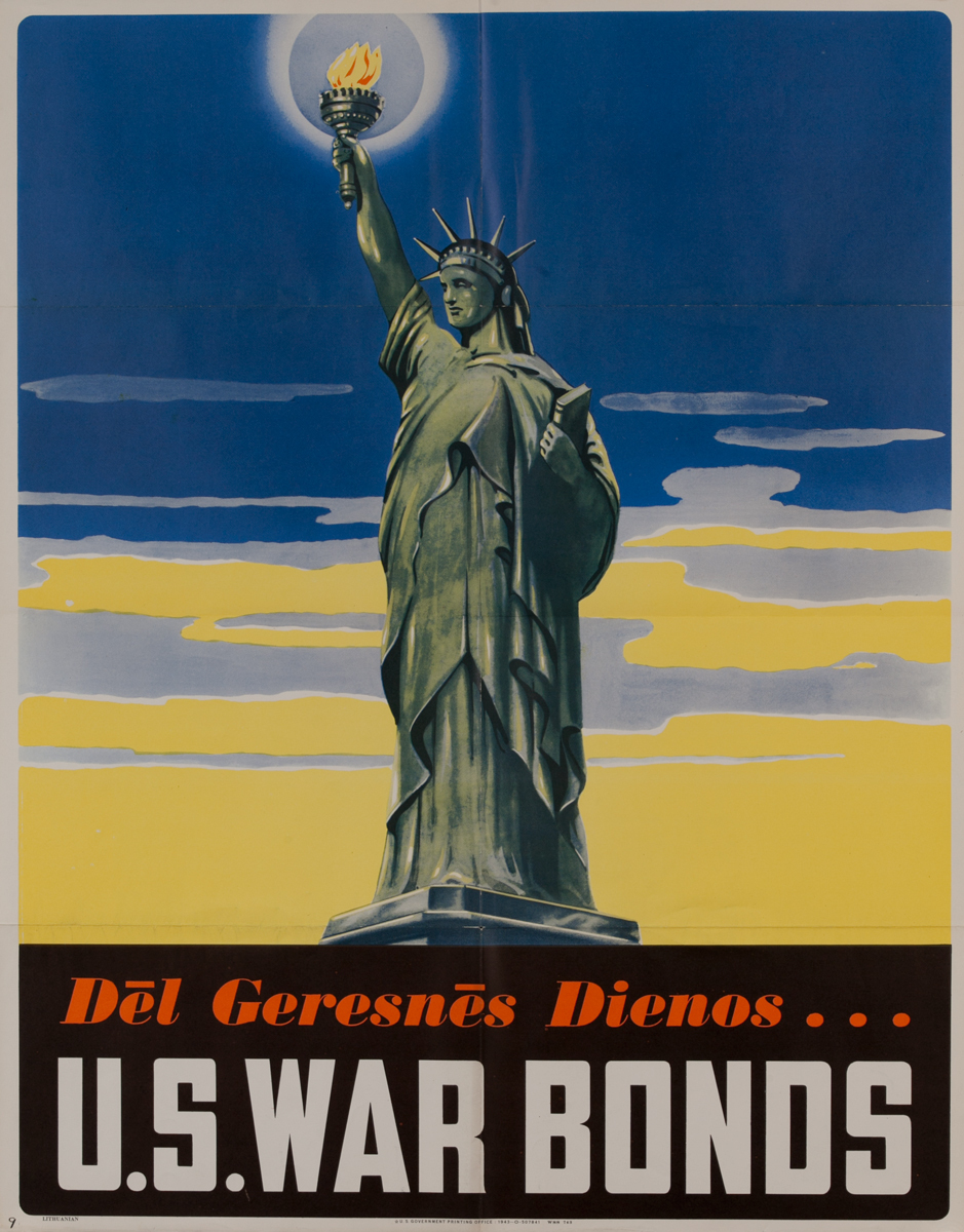  Dēl Geresnēs Dienos (For a Better Tomorrow)<br>U.S. War Bonds Poster
