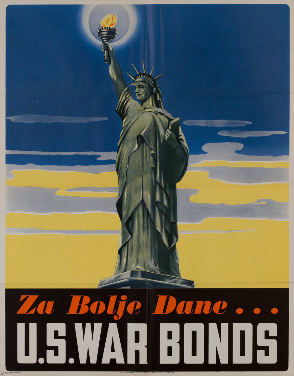 Za Bolje Dane (For a Better Tomorrow)<br>U.S. War Bonds Poster