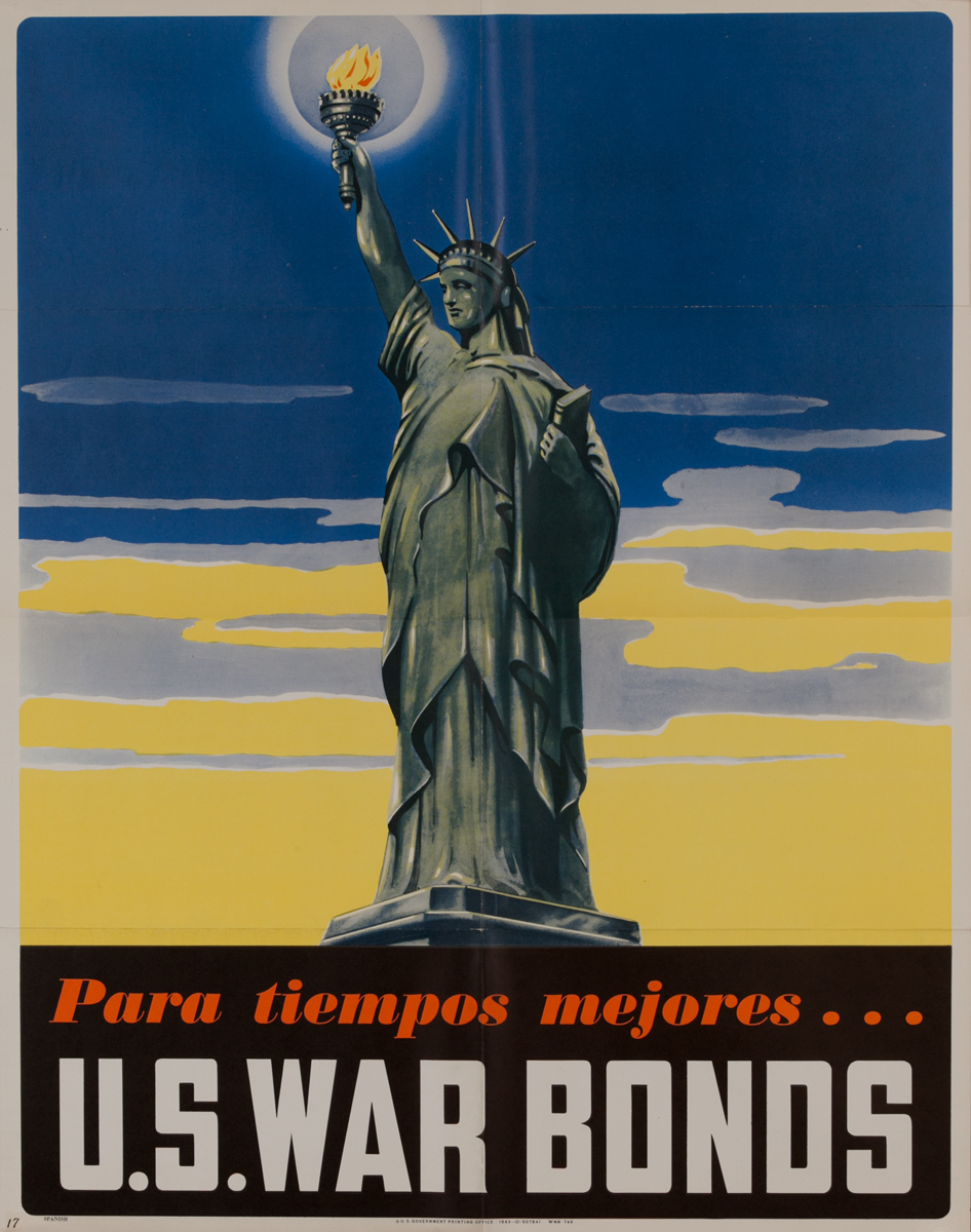 Para tiempos mejores (For a Better Tomorrow)<br>U.S. War Bonds Poster
