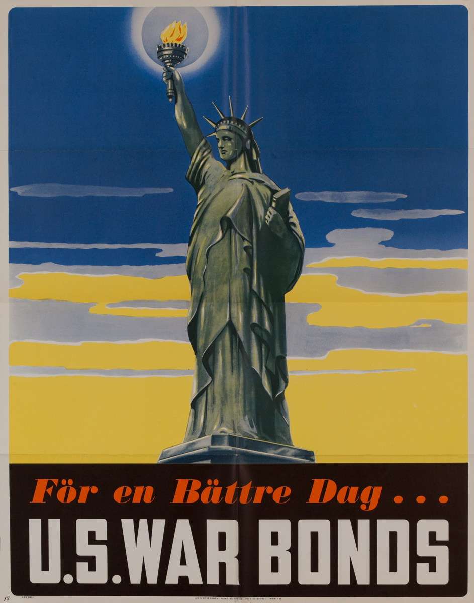 Fōr en Bättre Dag (For a Better Tomorrow)<br>U.S. War Bonds Poster