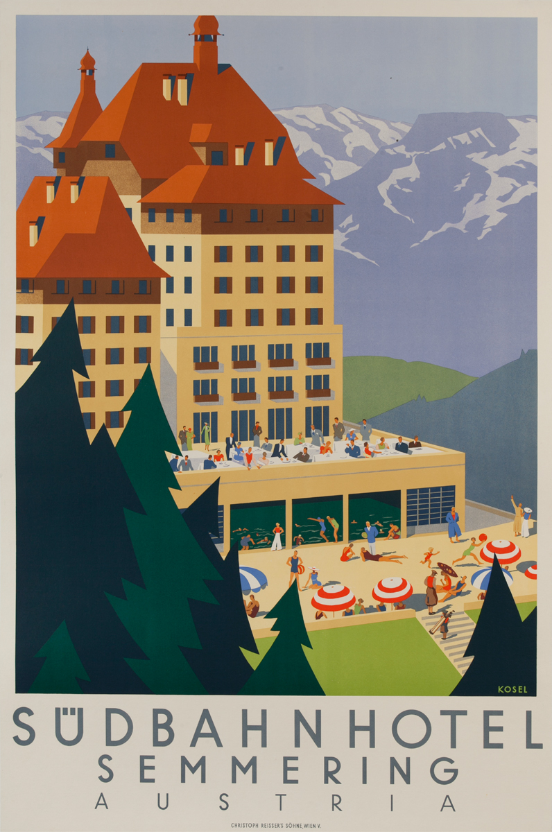 Sudbahn Hotel, Semmering Austria<br>Travel Poster