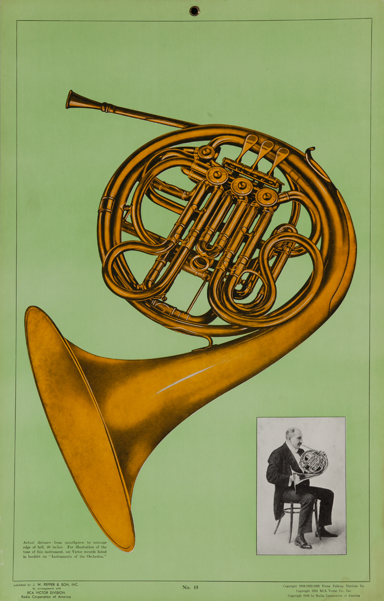 Victor Talking Machine Company orn<br>No 15 French HAdvertising Poster