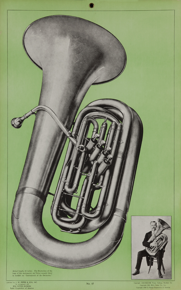 Victor Talking Machine Company No 17 Tuba<br>Advertising Poster