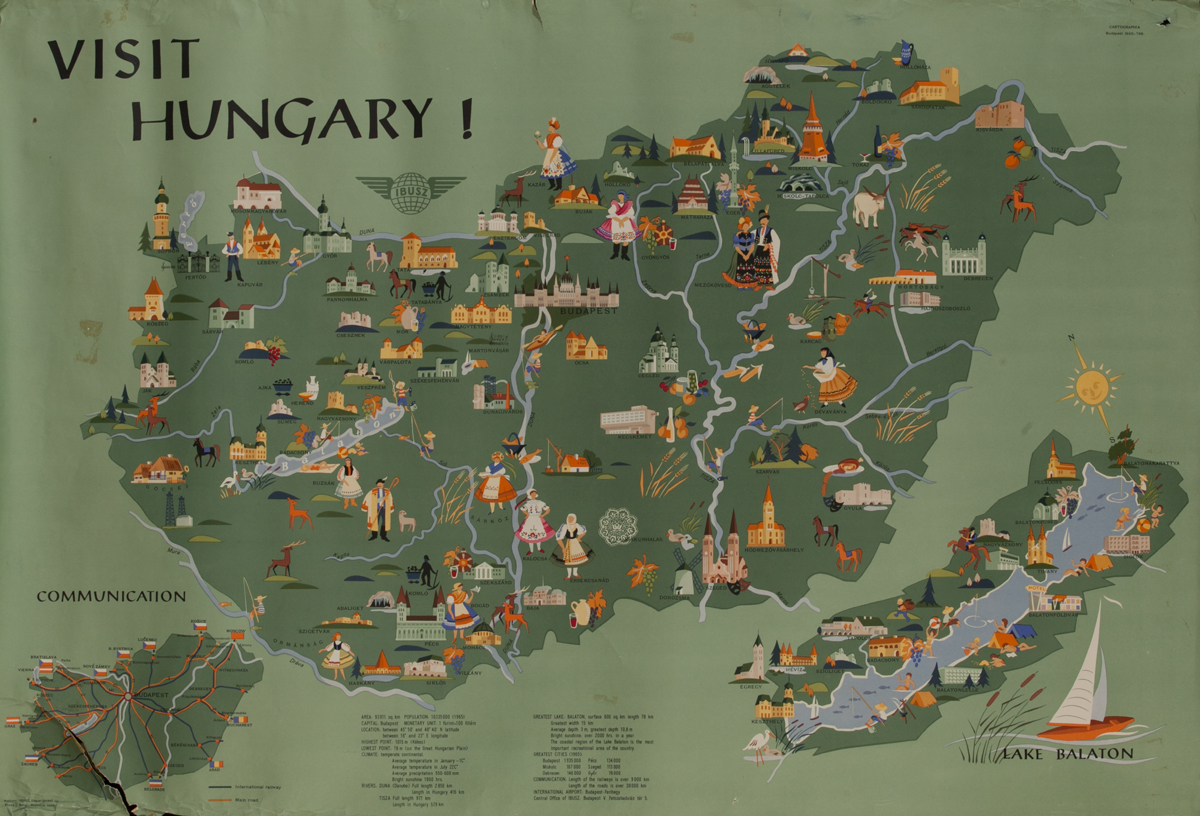 Visit Hungary! IBUSZ Travel Poster
