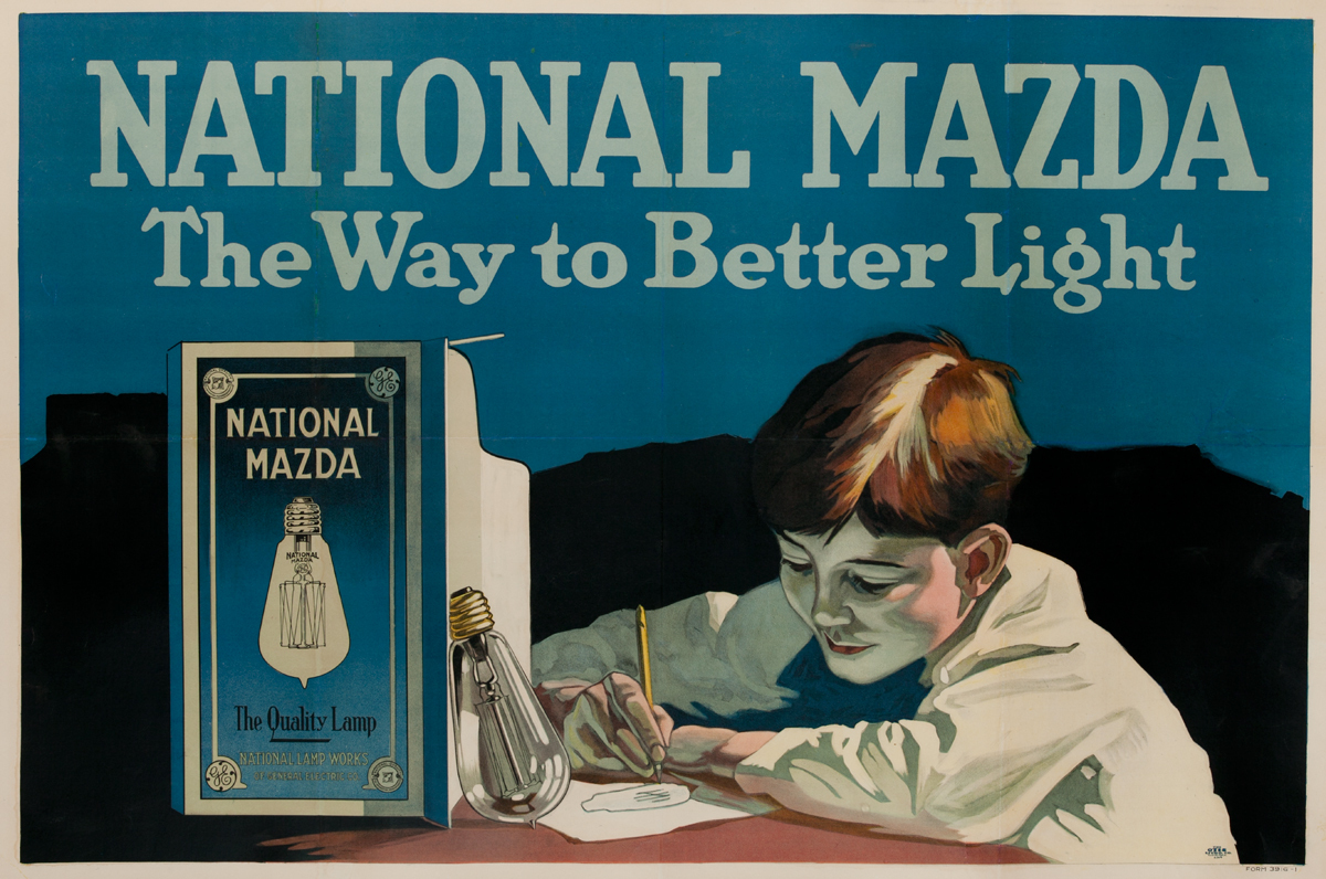 National Mazda The Better Way To Light<br>American Advertising Poster