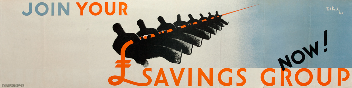 Join Your Savings Group Now! British WWII Poster