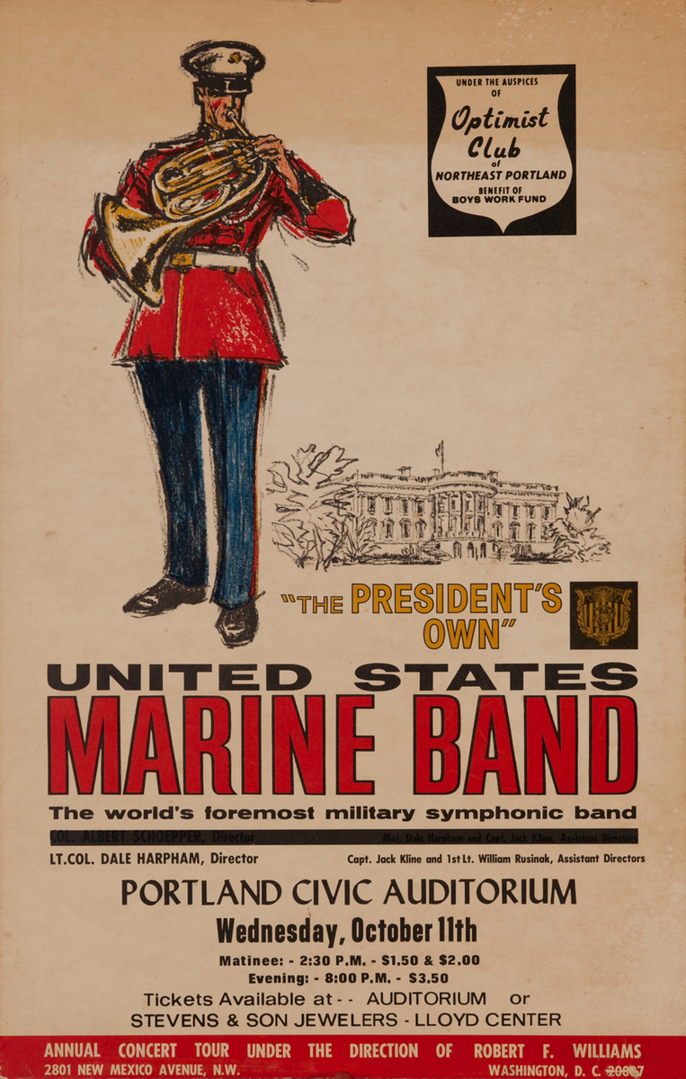 The President's Own, Unites States Marine Band, Concert Poster