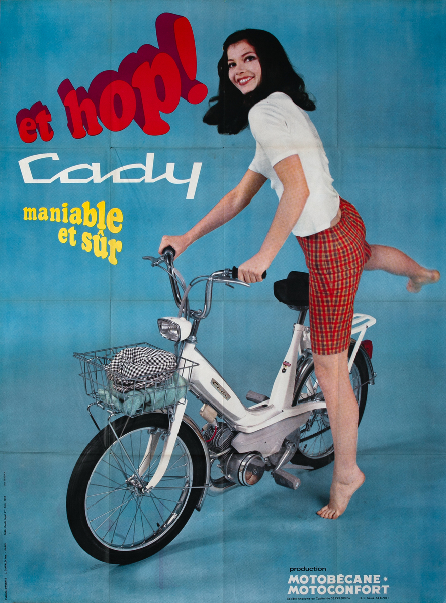 Cady Hop Scooter Original Vintage Poster