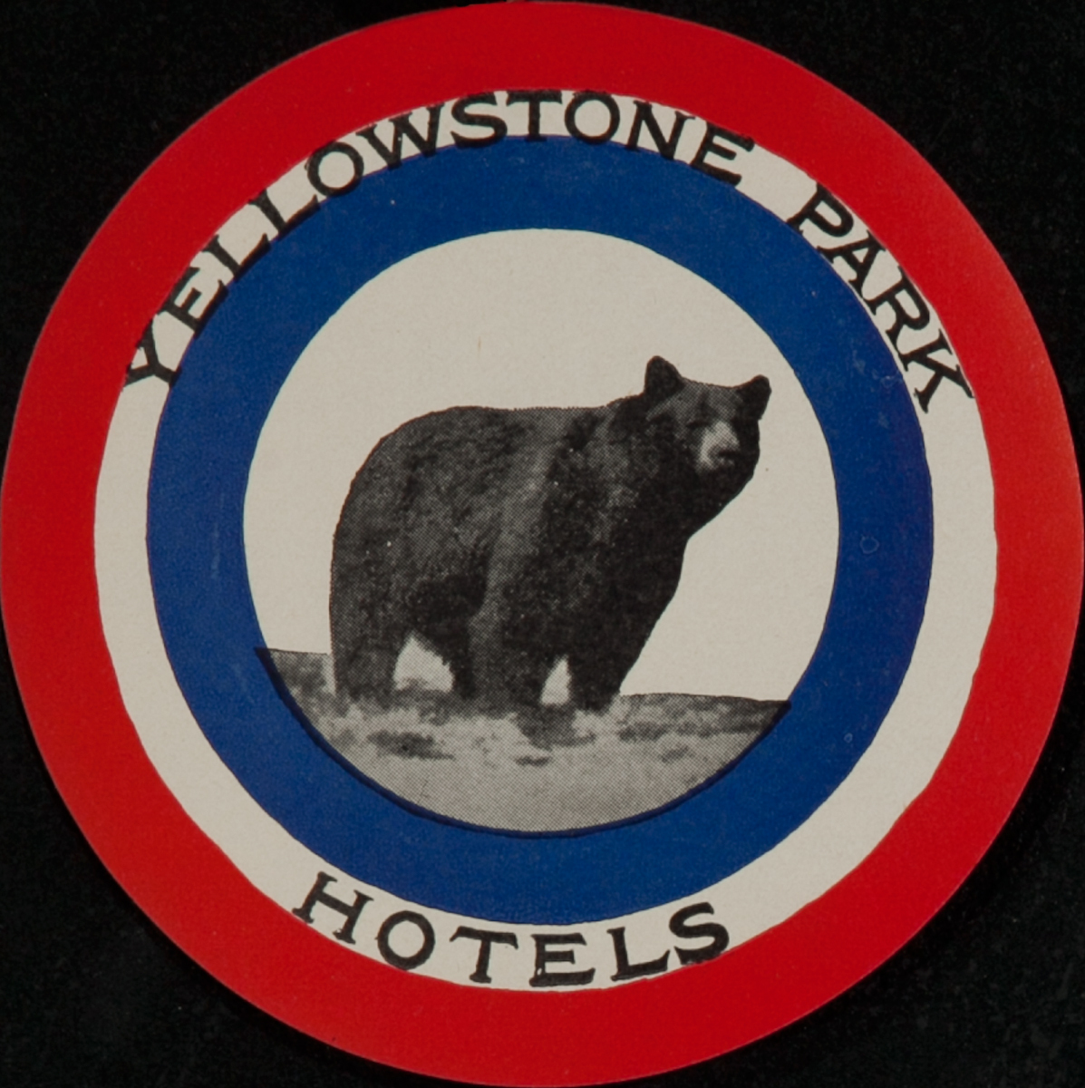 Yellowstone Park Hotels Luggage Label