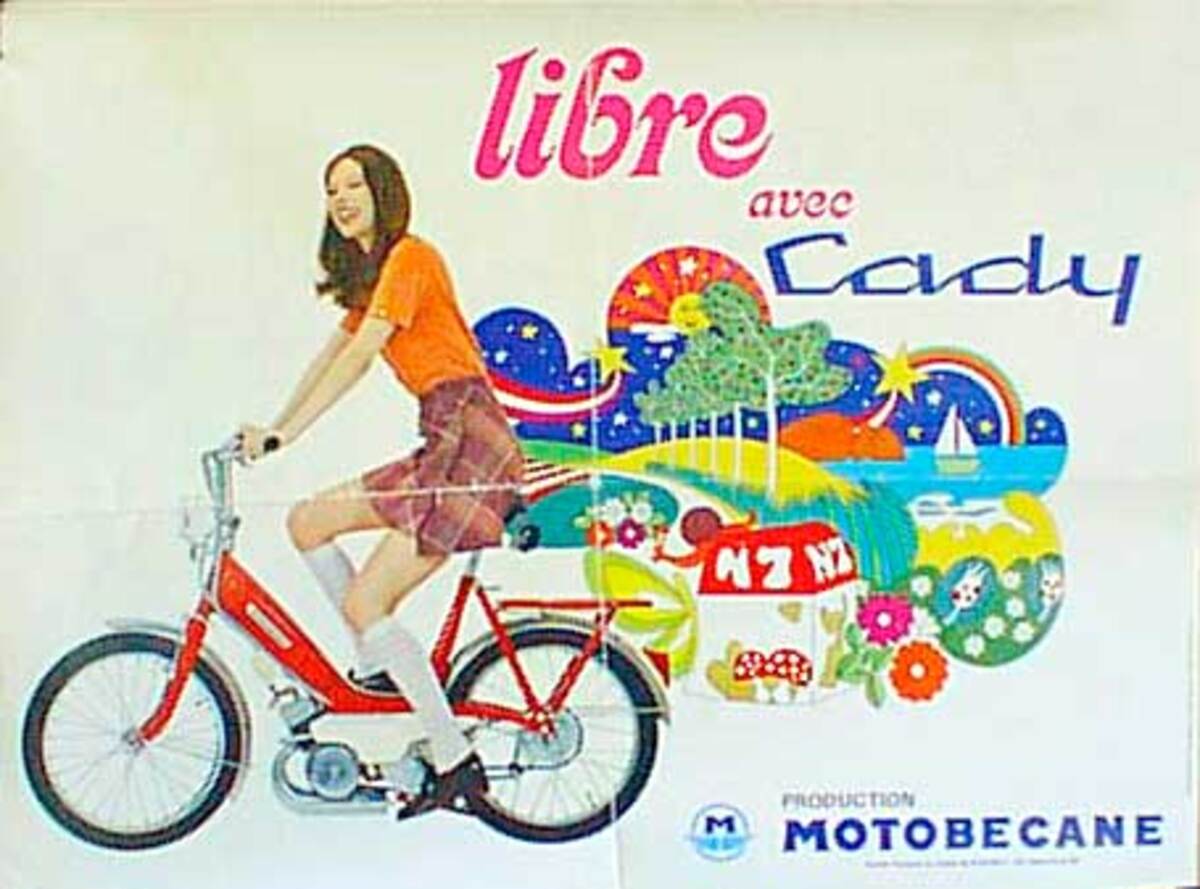 Cady Libre Scooter Original Vintage Poster