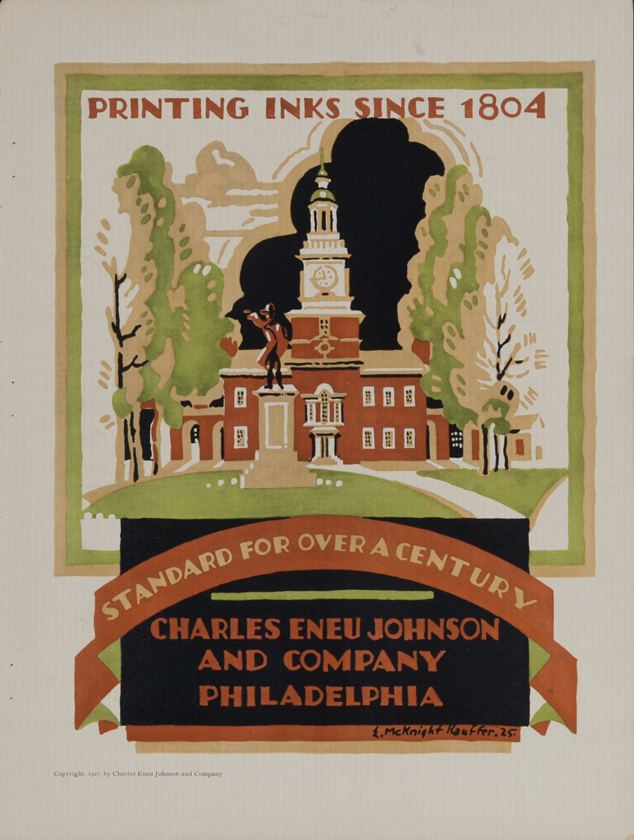 Charles Eneu Johnson and Company Printing Inks Advertising Page 