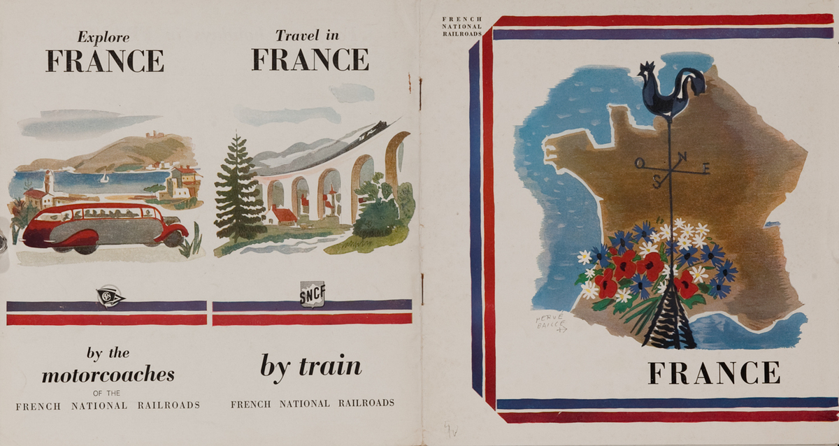 Travel in France 1950 French Brochure
