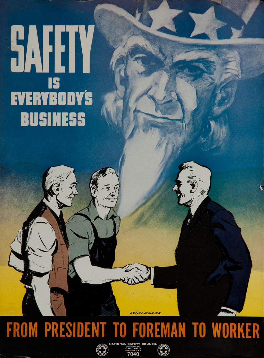 National  Safety Council  Poster <br>Safety is Everyone's Business Uncle Sam