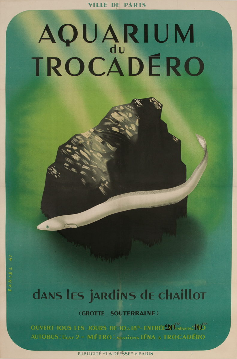 Aquarium du Trocadero dans les Jardins de Chailot French Poster