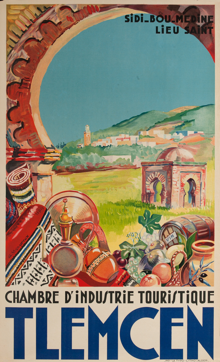 Tlemcen Algeria Travel Poster