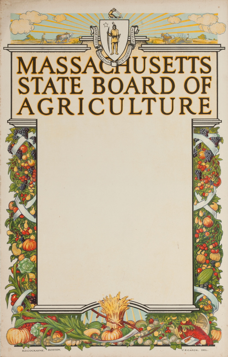 Massachusetts State Board of Agriculture Stock Poster