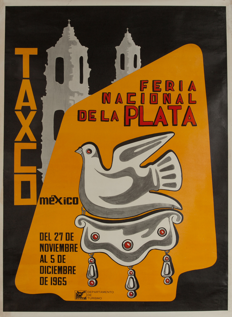 Feria National de la Plata Taxco Mexico Travel Poster
