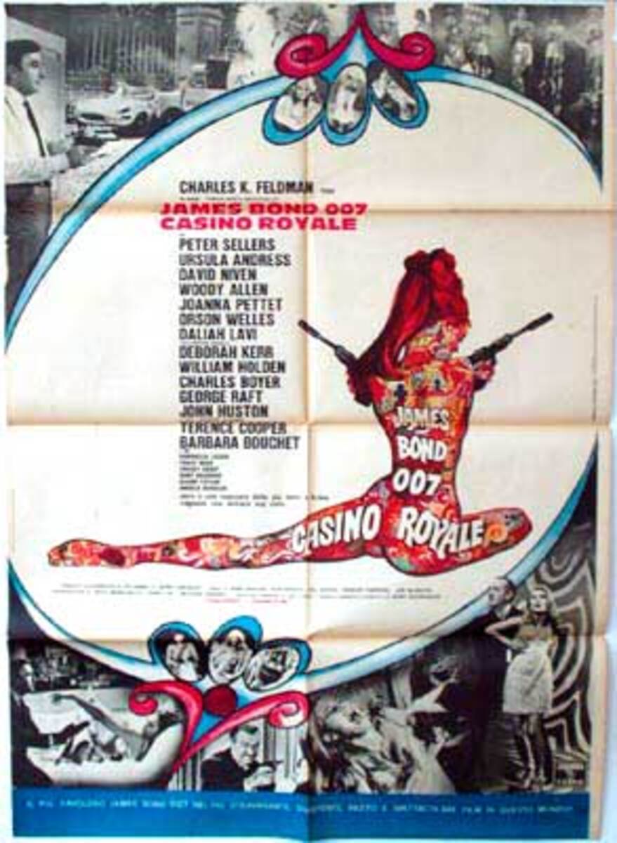 James Bond 007 Casino Royale Italian Release Vintage Original Movie Poster