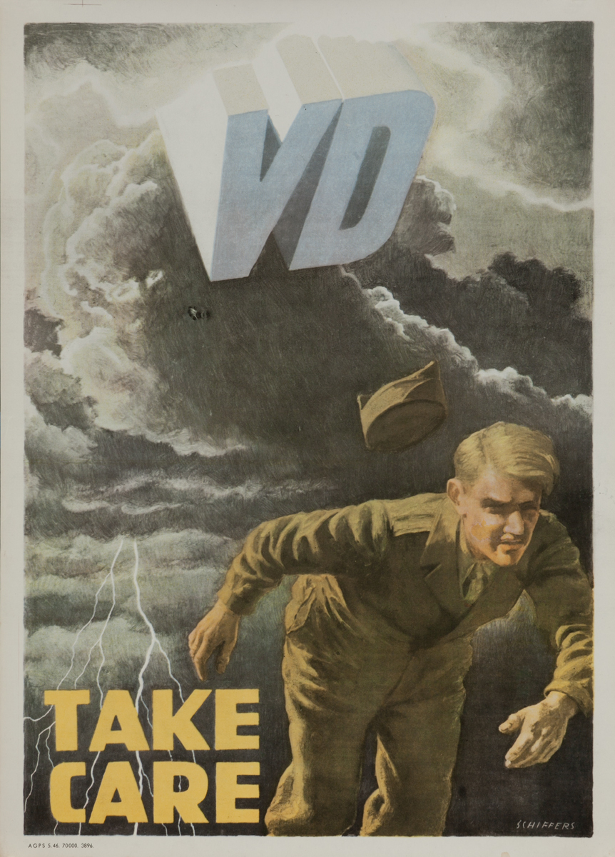VD Take Care, post-WWII Health Poster