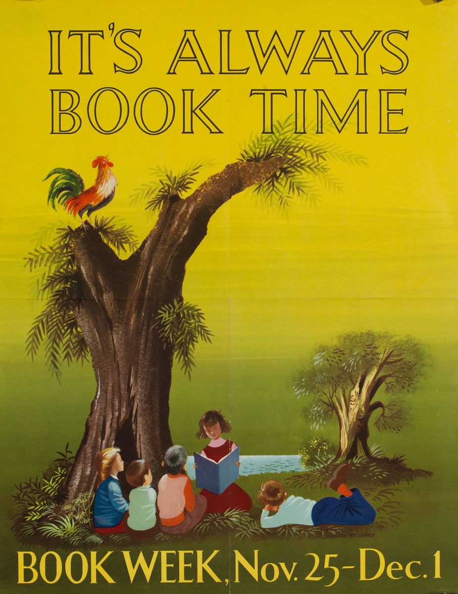 Children's Book Week Poster, It's Always Book Time