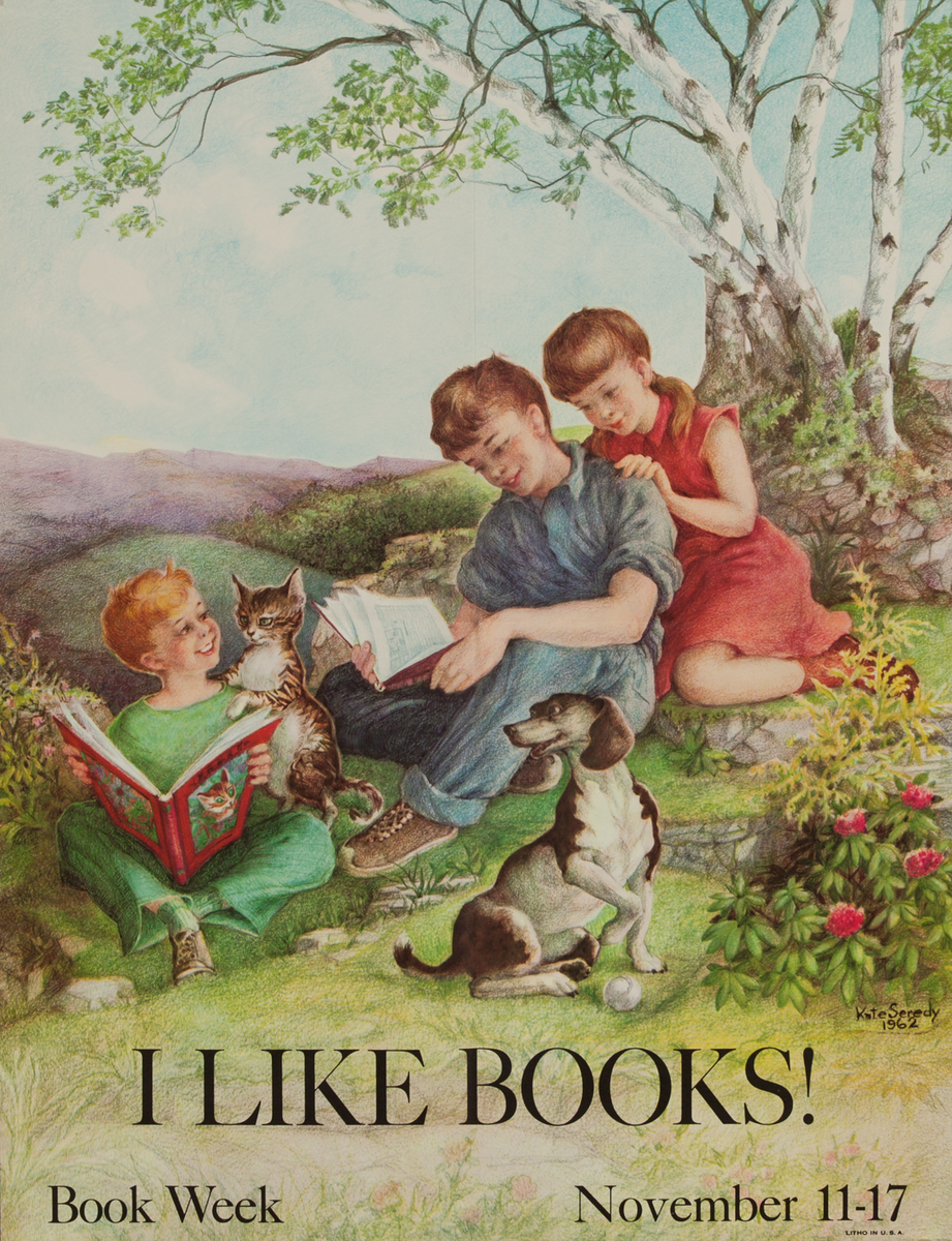 Children's Book Week Poster,  I Like Books