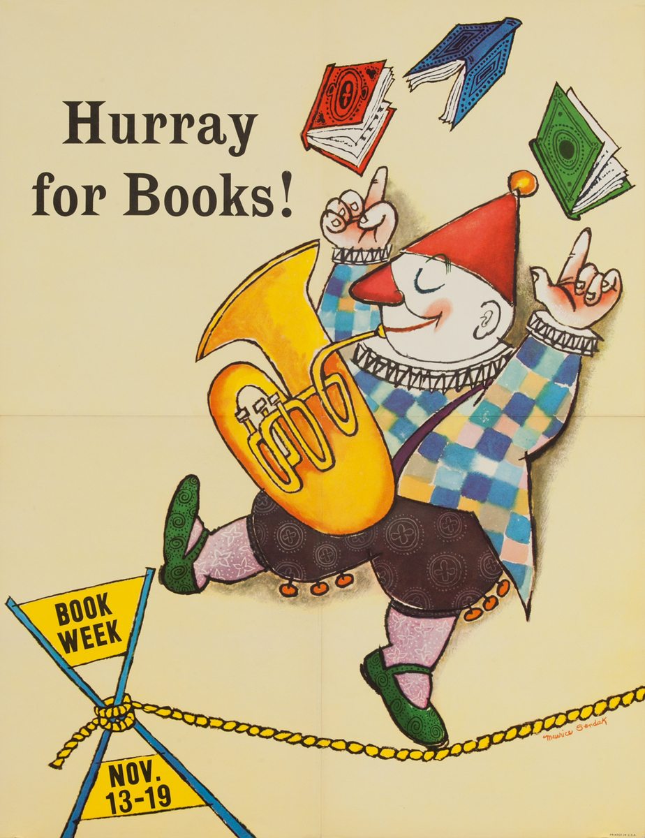 Children's Book Week Poster, Hurray For Books