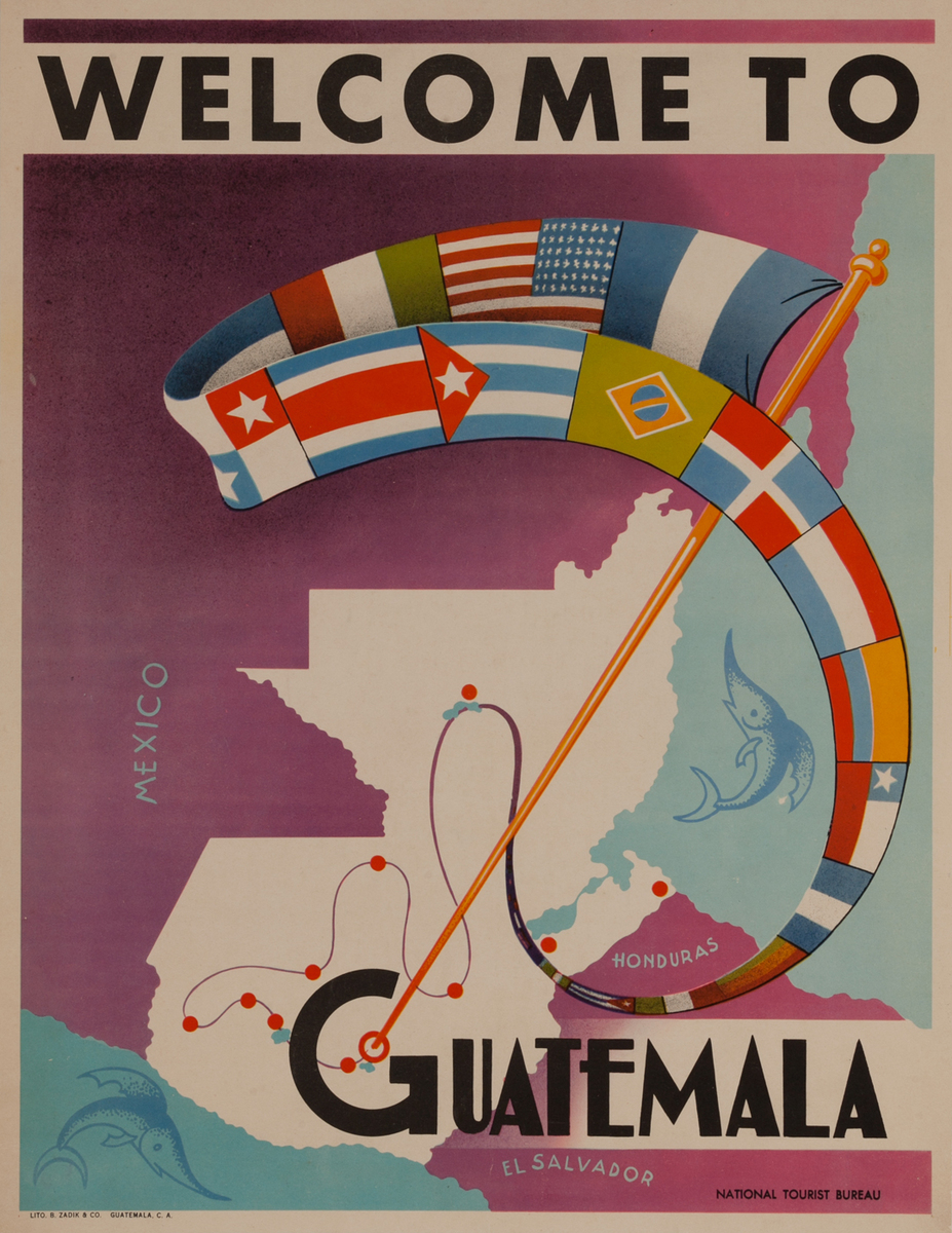 Welcome to Guatemala<br>National Tourist Board Poster