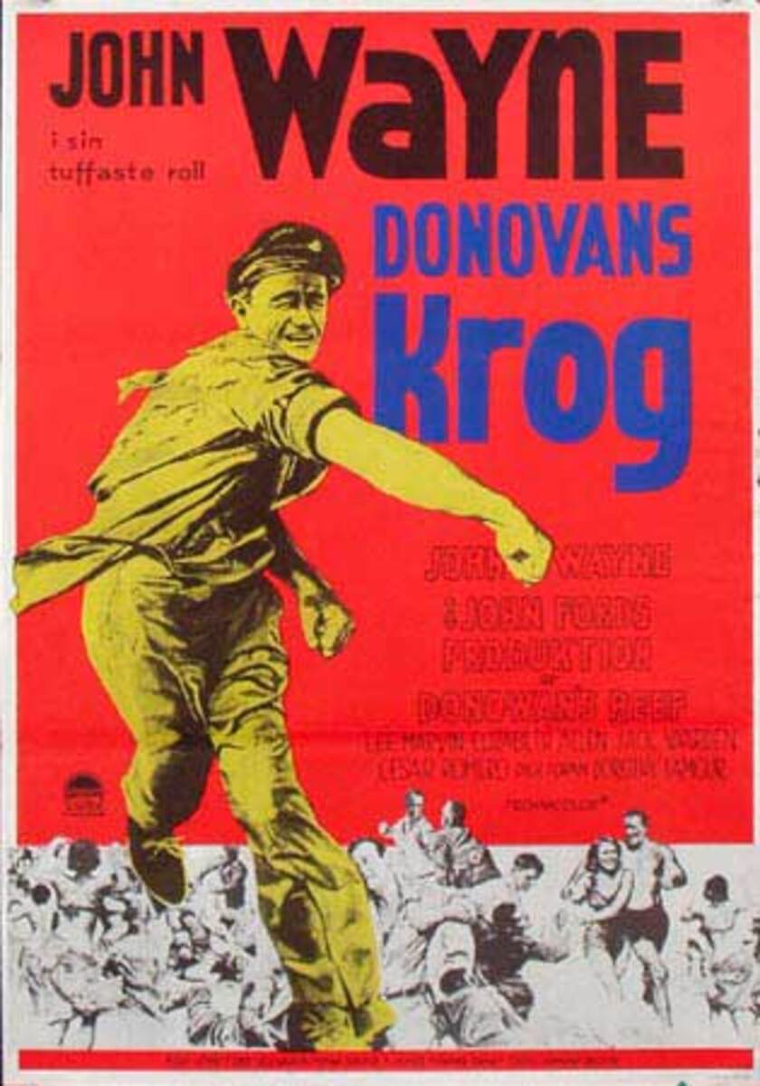 Donovans Reef Original Vintage Movie Poster Swedish Release