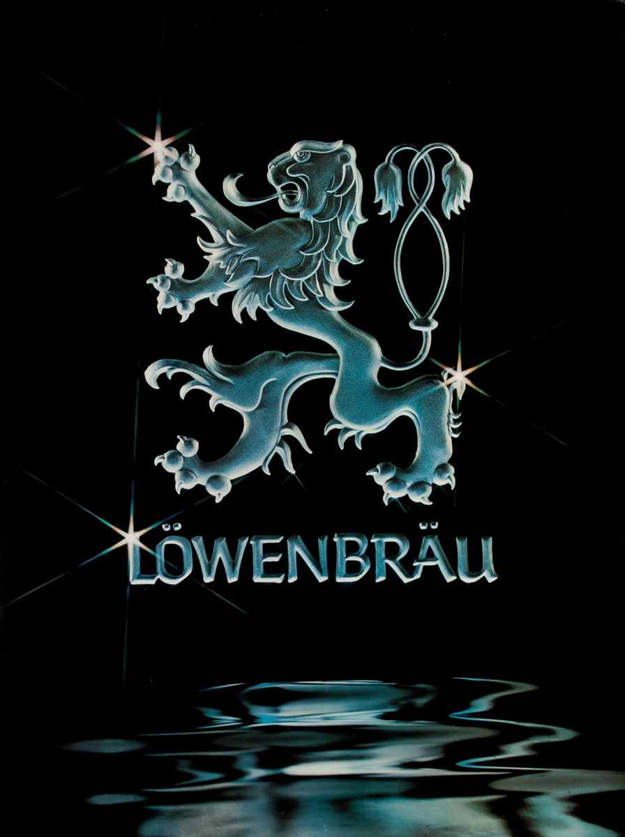 Lowenbrau Beer Poster Lion