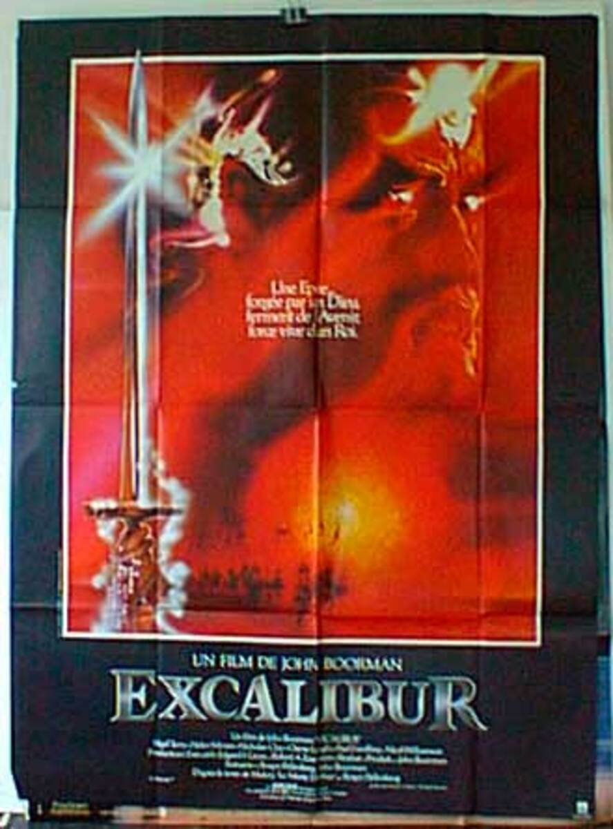 Excalibur French Release Original Movie Poster