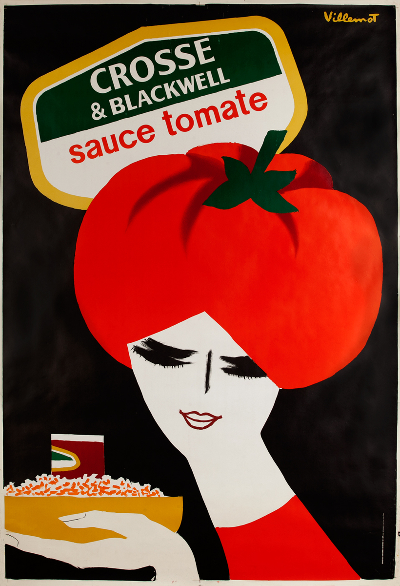 Crosse & Blackwell Sauce Tomate French Advertising Poster