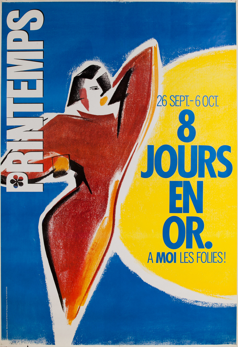 Printemps 8 Jours En Or, French Advertising Poster